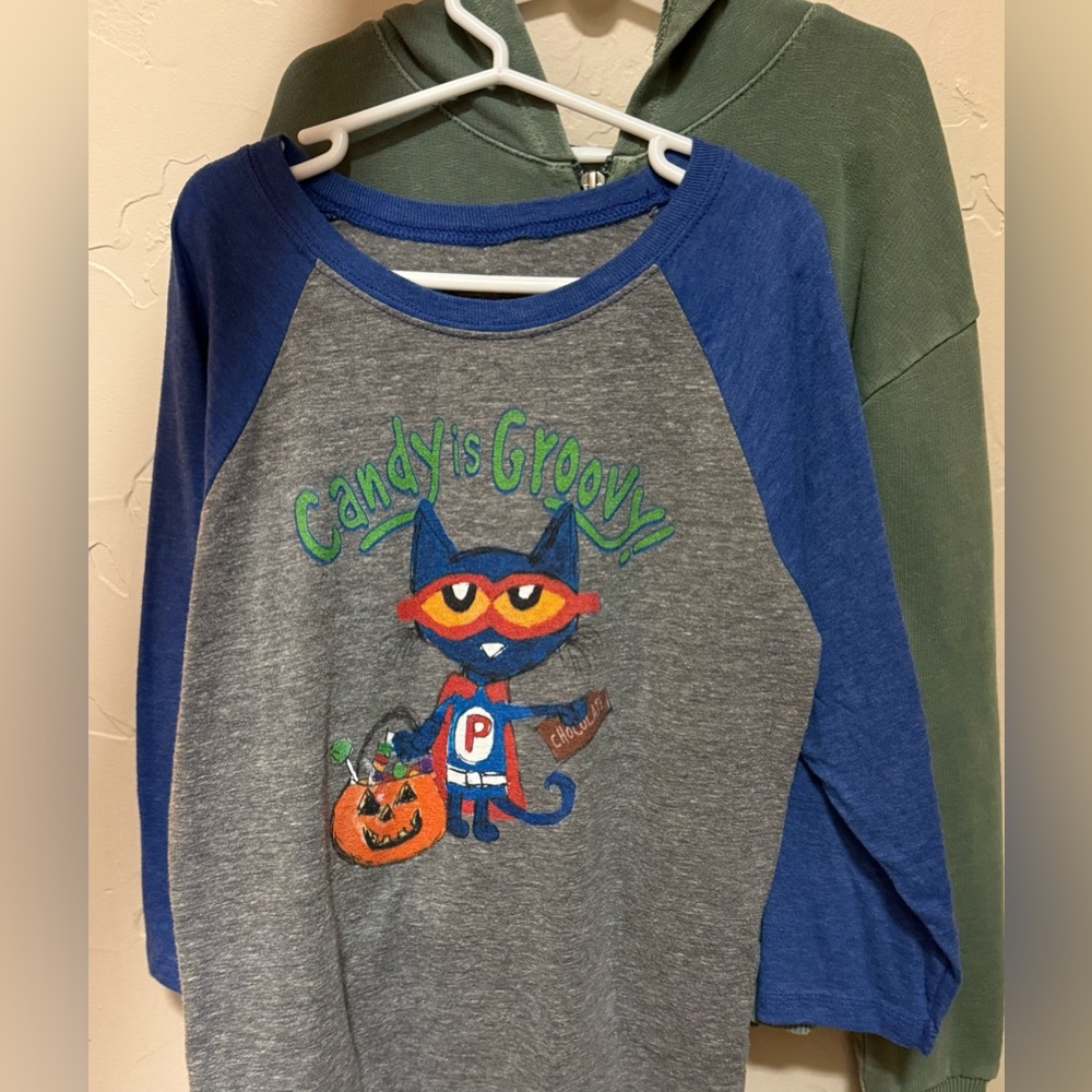 FALL BOYS BUNDLE OF 2: Halloween Shirt & Coordinating Hoodie